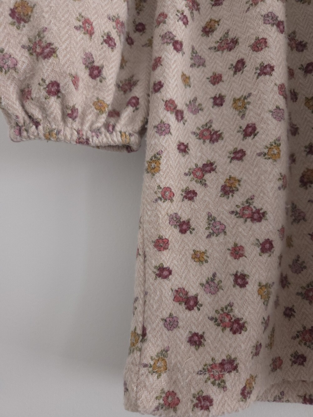 Zara Girls Floral Print Herringbone Dress size 3-4 Years - Picture 9 of 16